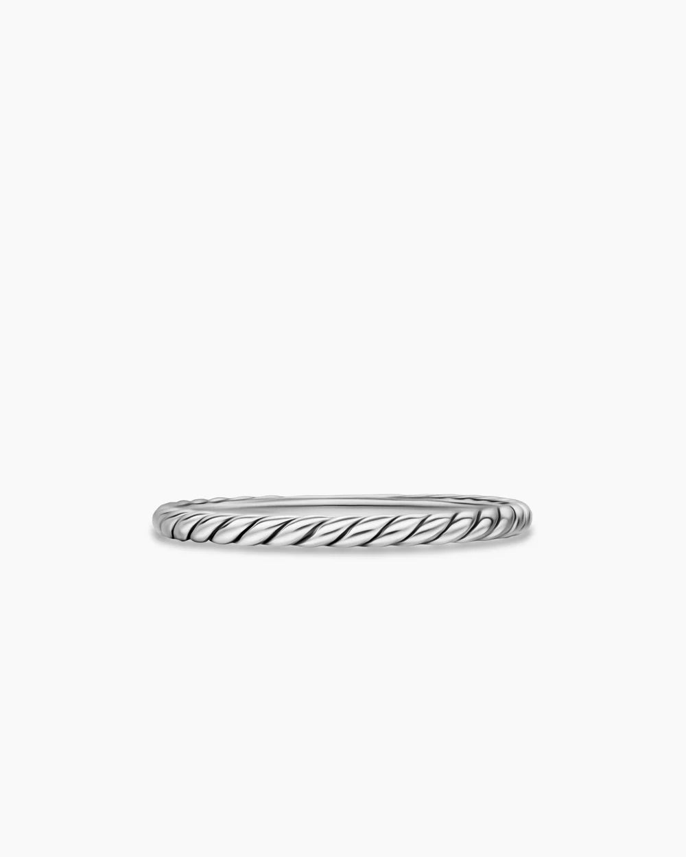 CABLE BAND RING Sterling Silver, 1.7mm