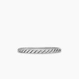 CABLE BAND RING Sterling Silver, 1.7mm