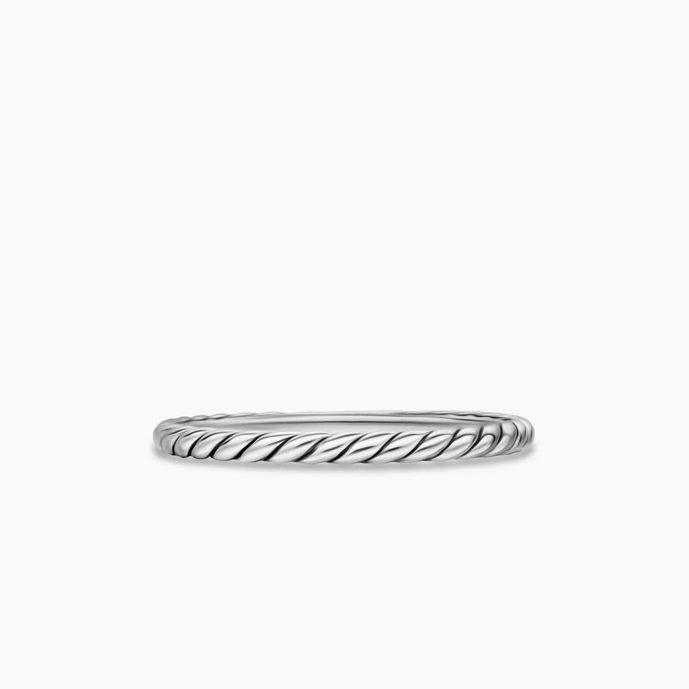 CABLE BAND RING Sterling Silver, 1.7mm