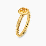 DY MERCER® COLOR CABLE RING 18K Yellow Gold with Citrine, 5.5mm