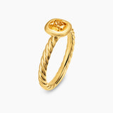 DY MERCER® COLOR CABLE RING 18K Yellow Gold with Citrine, 5.5mm