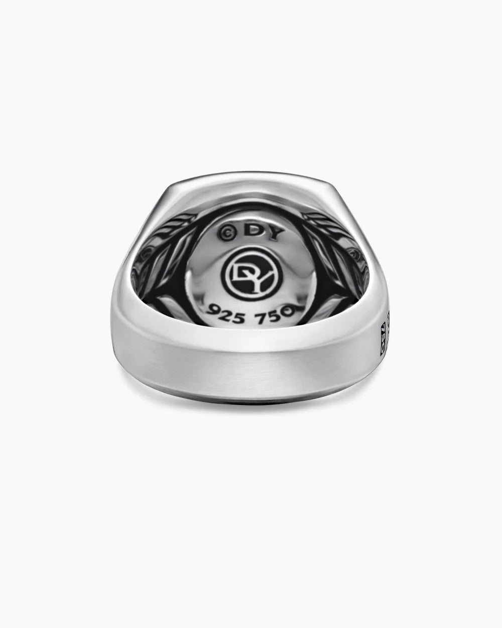 Petrvs® Horse Signet Ring Sterling Silver with 18K Yellow Gold, 18.3mm