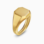 Streamline® Signet Ring 18K Yellow Gold, 14mm