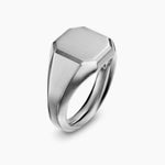 STREAMLINE® SIGNET RING Sterling Silver, 14mm
