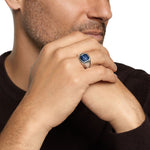 Streamline® Signet Ring in Sterling Silver with Pietersite, 14mm