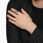 Petrvs® Wolf Signet Ring Sterling Silver, 21.5mm