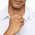 Chevron Band Ring Sterling Silver, 6.2mm