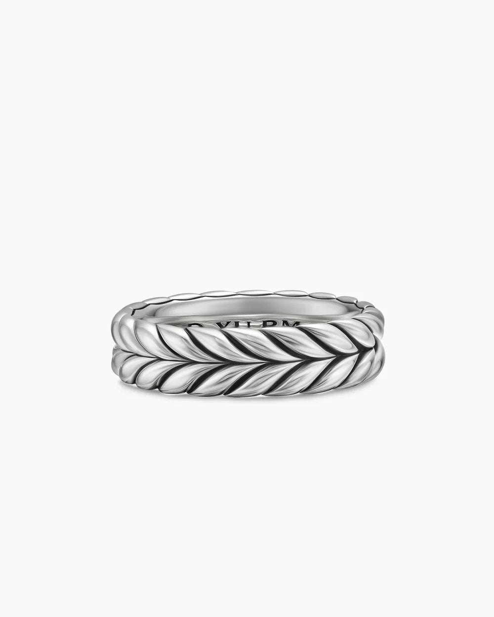 Chevron Band Ring Sterling Silver, 6.2mm