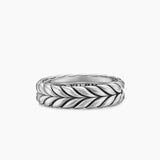 Chevron Band Ring Sterling Silver, 6.2mm