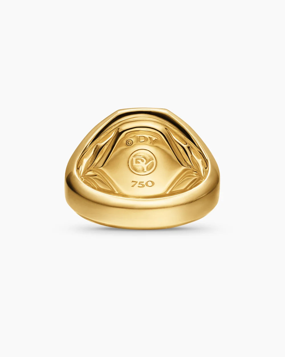Streamline® Signet Ring 18K Yellow Gold with Pietersite, 18mm