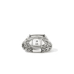 Icon Stud Ring, Sterling Silver, 11.5MM