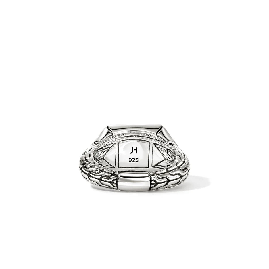 Icon Stud Ring, Sterling Silver, 11.5MM