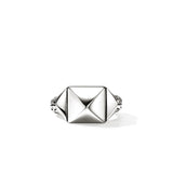 Icon Stud Ring, Sterling Silver, 11.5MM
