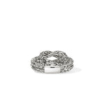 Love Knot Ring, Sterling Silver, Diamonds