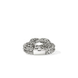 Love Knot Ring, Sterling Silver, Diamonds