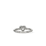 JH Essential Heart Ring, Sterling Silver, Diamonds