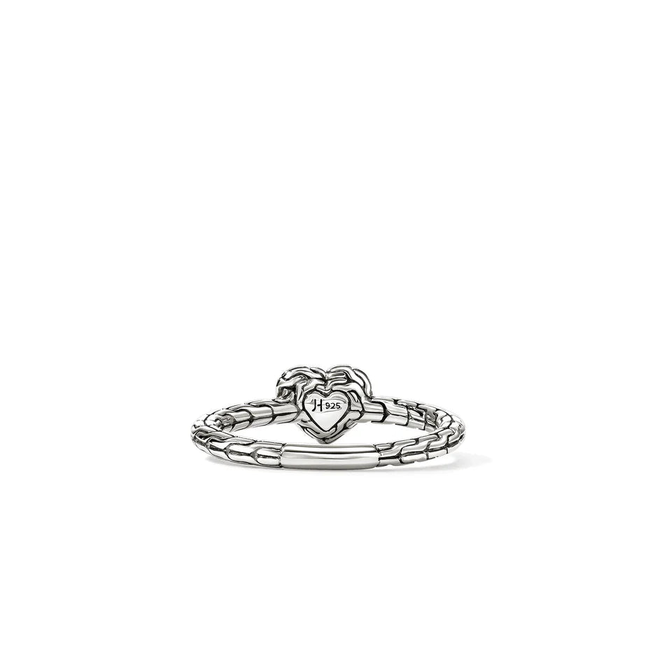 JH Essential Heart Ring, Sterling Silver, Diamonds