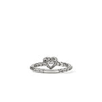 JH Essential Heart Ring, Sterling Silver, Diamonds