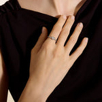 JH Essential Heart Ring, Sterling Silver, Diamonds