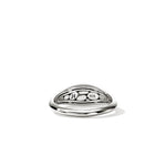Pebble Ring, Sterling Silver, Black Sapphire