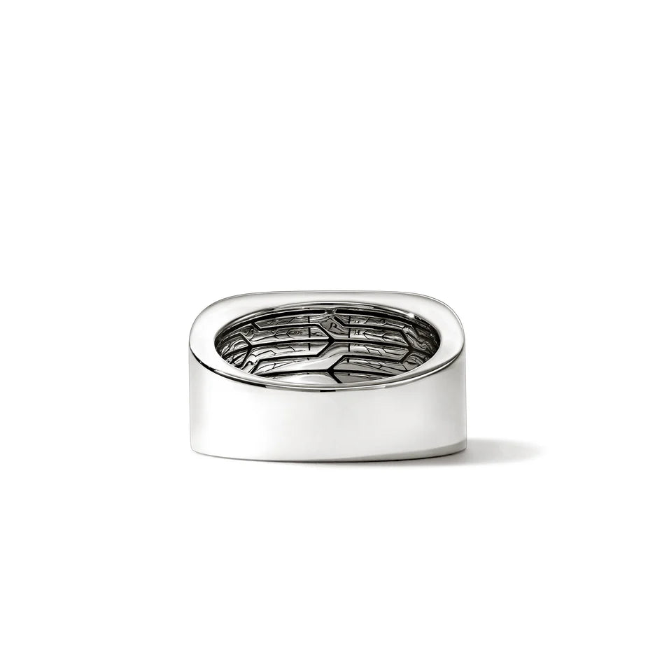 Icon 50 Ring, Sterling Silver, Black Onyx