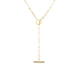 18k Yellow Gold Oro Classic 0.09cttw Diamond and Ruby Necklace 17"