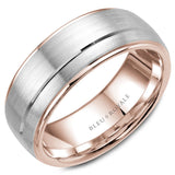 Bleu Royale 8.5mm Rose & White Gold Wedding Band