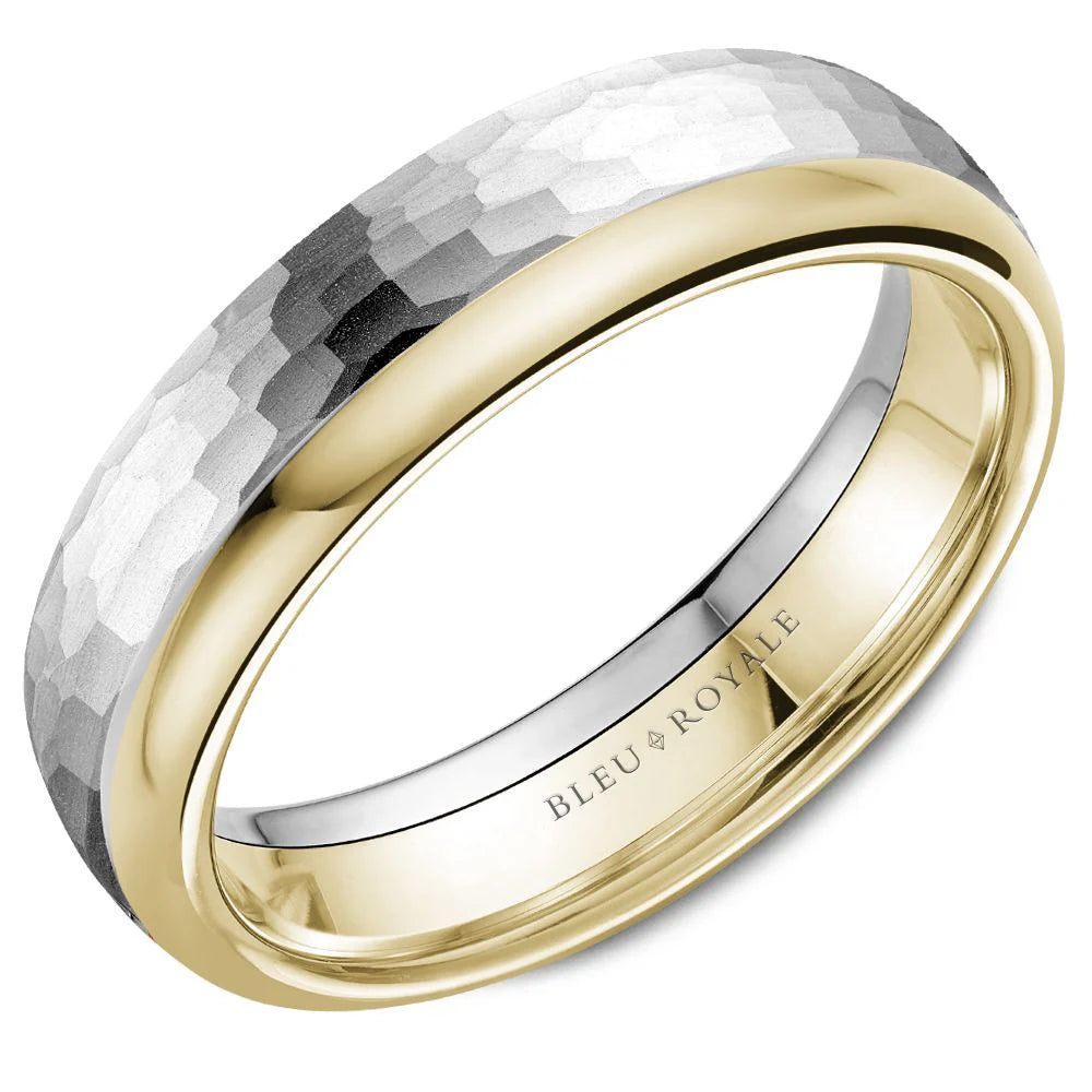Men’s 6mm Two-Tone Gold Wedding Band