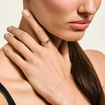 Icon Stud Ring, Gold, Sterling Silver, 5MM