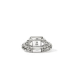 Icon Stud Ring, Gold, Sterling Silver, 9MM