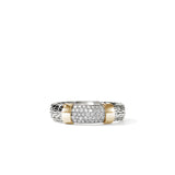 JH Essential Pave Ring, Gold, Sterling Silver, Diamonds, 5MM