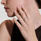 JH Essential Pave Ring, Gold, Sterling Silver, Diamonds, 5MM