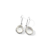 Rock Candy Mini Teardrop Earrings 925 Silver in Mother of Pearl