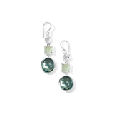 Sterling Silver Small Multi-Stone Drop Earrings in Antico