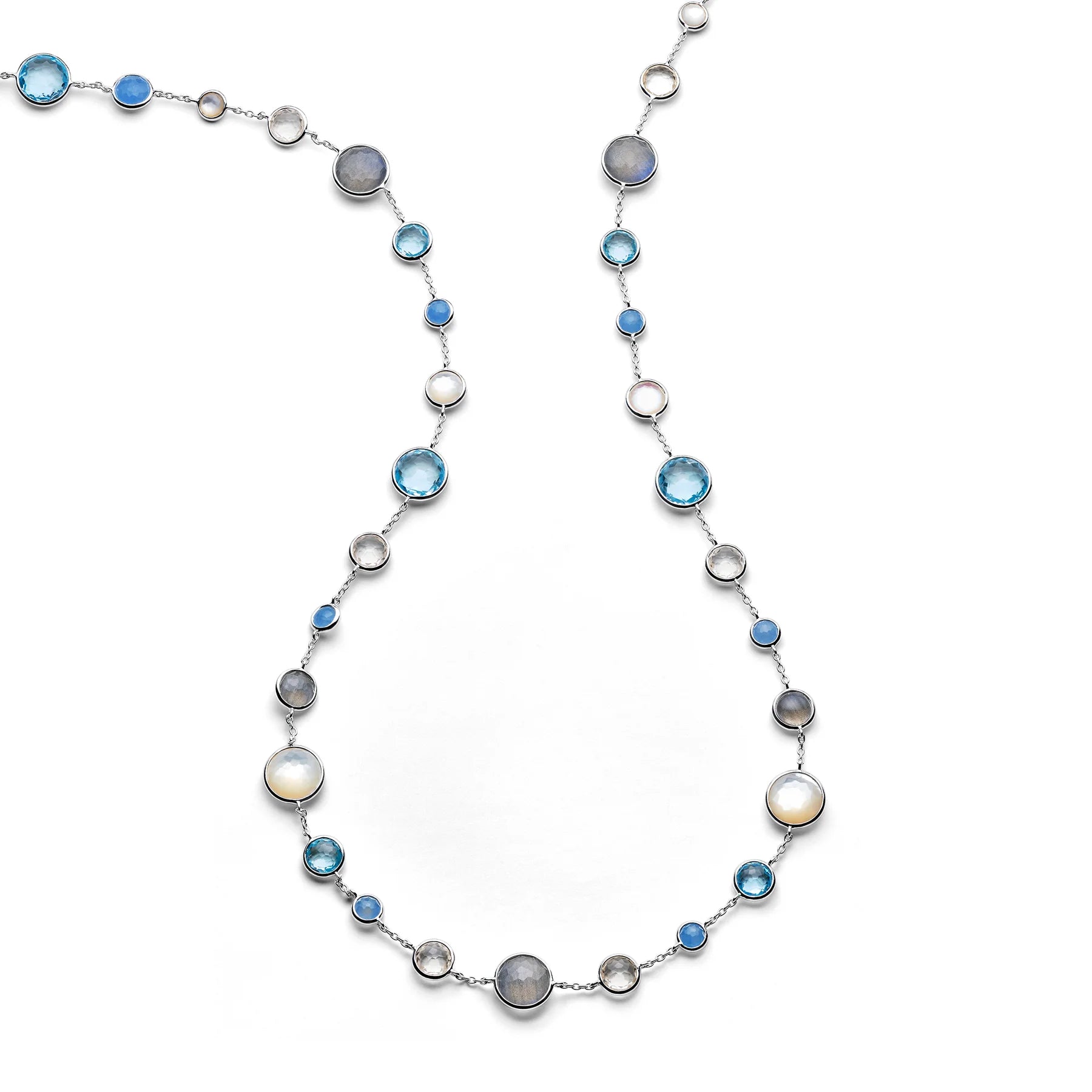 Lollitini Long Necklace 925 silver in Lucente