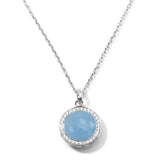 Mini Pendant Necklace 925 silver With Diamonds