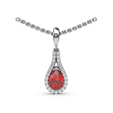 Ruby and Diamond Wrap Pendant