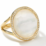 Lollipop Medium Ring 18K Yellow Gold With Diamonds