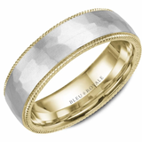 Bleu Royale Legacy 6mm White & Yellow Gold Men’s Wedding Band