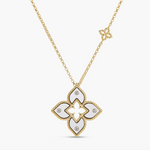 VENETIAN PRINCESS DIAMOND AND ENAMEL FLOWER NECKLACE