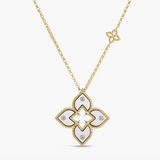VENETIAN PRINCESS DIAMOND AND ENAMEL FLOWER NECKLACE