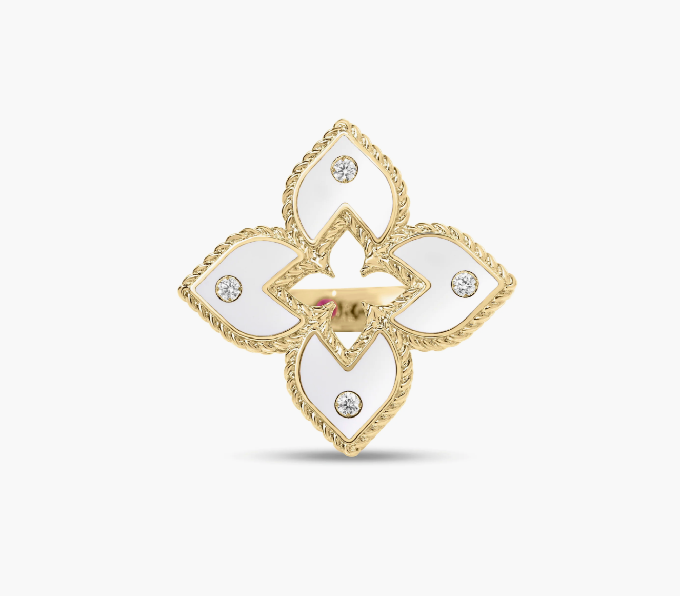 VENETIAN PRINCESS DIAMOND AND ENAMEL FLOWER RING