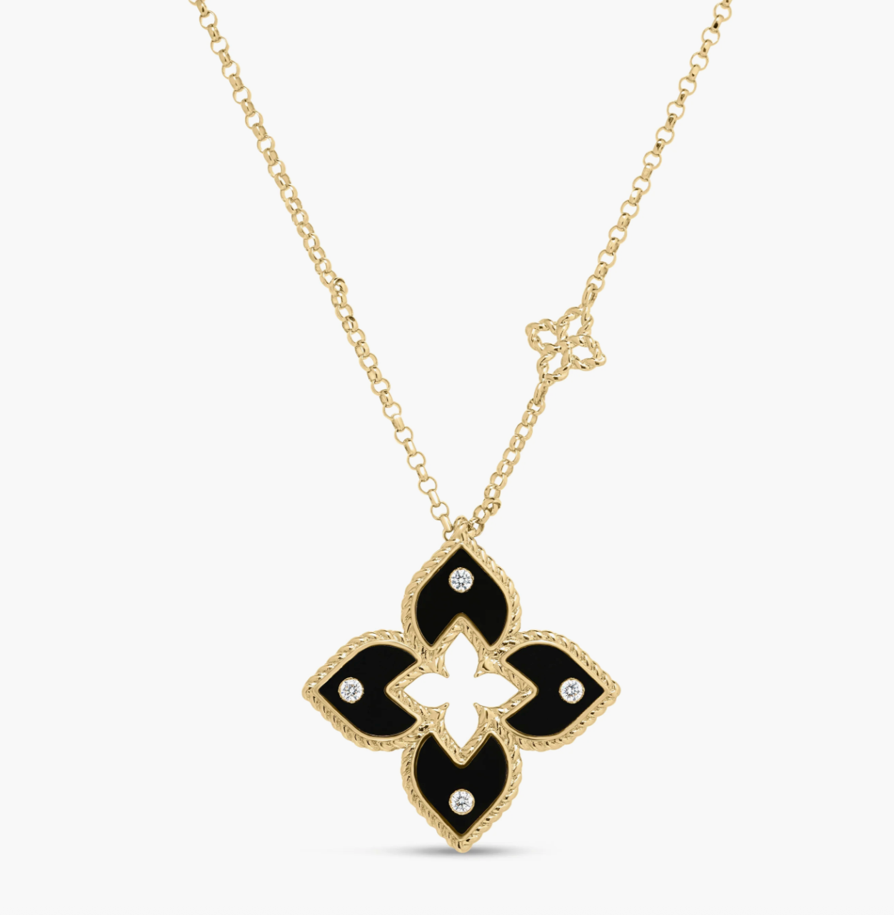 VENETIAN PRINCESS DIAMOND AND ENAMEL FLOWER NECKLACE