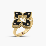 VENETIAN PRINCESS DIAMOND AND ENAMEL FLOWER RING