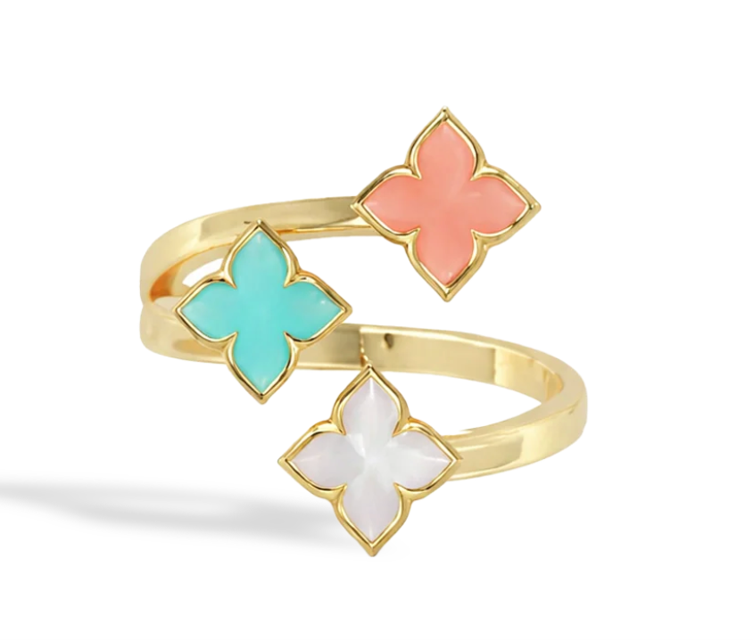 Venetian Princess Multi-Stone Bypass Ring