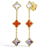 Venetian Princess Mixed Stone Dangle Earrings