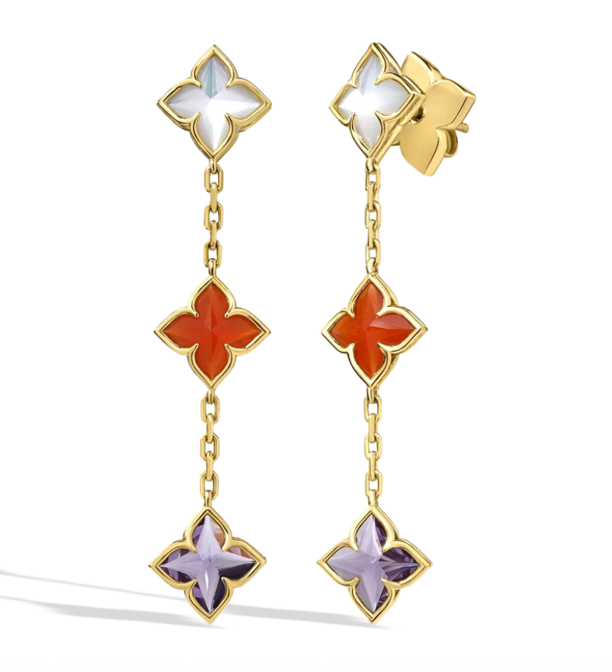 Venetian Princess Mixed Stone Dangle Earrings