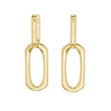 Reina North/South Open Earrings in 18K Yellow Gold