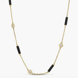 Diamonds by the Inch Bar and Bezel Station Necklace
