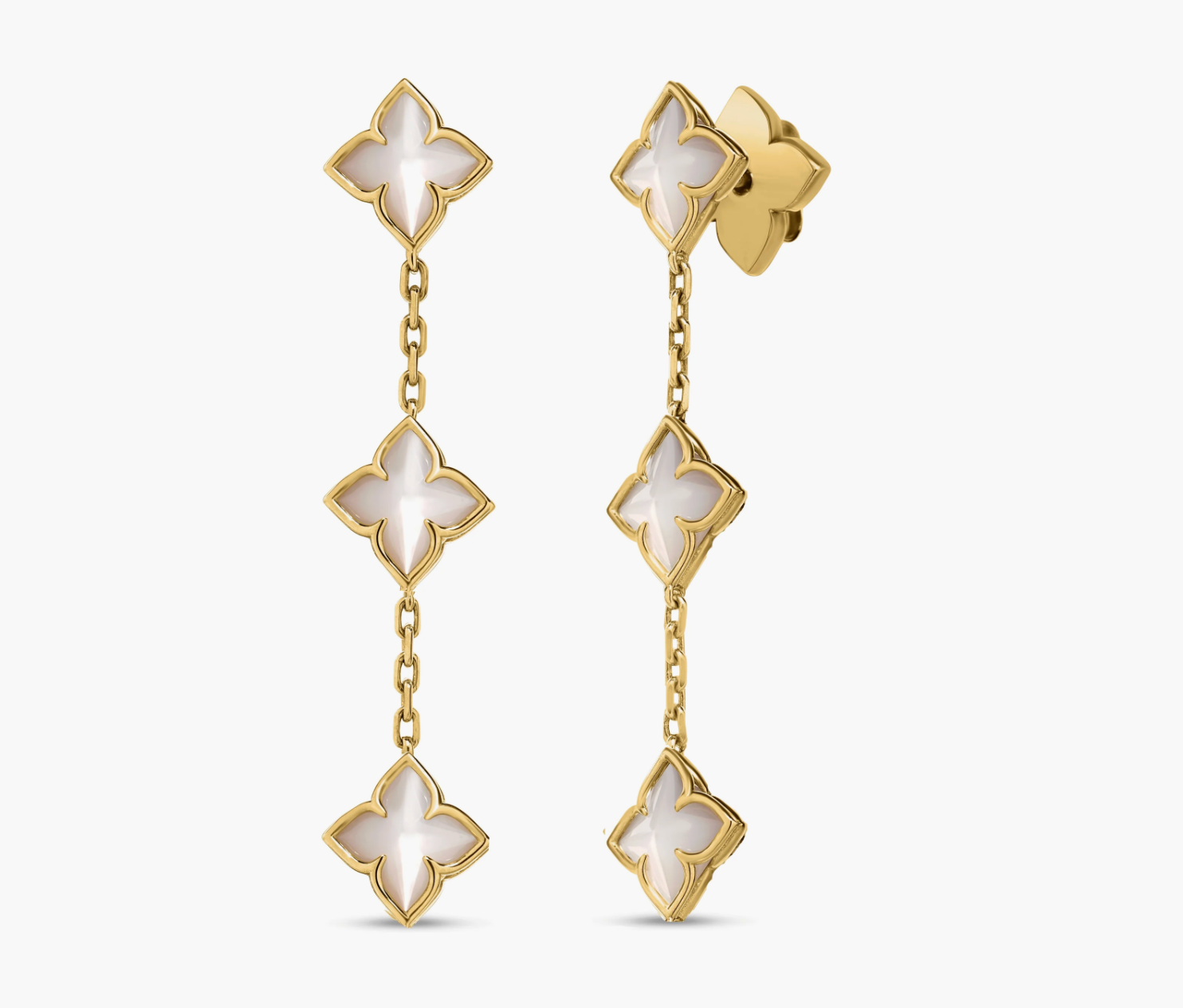 Venetian Princess  Carnival Flower Dangle Earrings